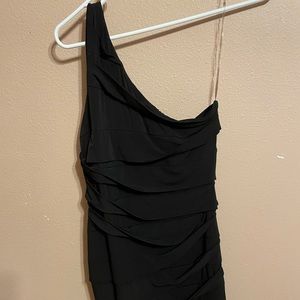 Black One Shoulder Dress